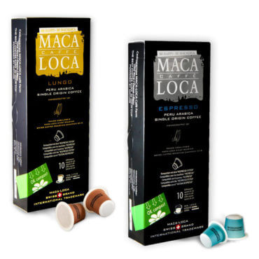 Maca Loca Lungo and Espresso - Be happy be macaloca