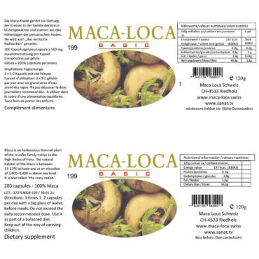 Maca Nahrungsergänzung